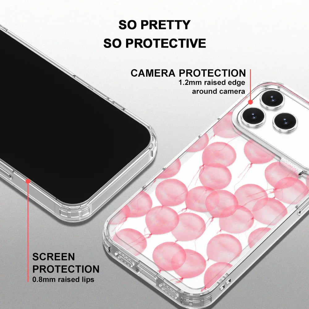 Pink Ballons Phone Case - iPhone 17 Pro Max Case – MOSNOVO