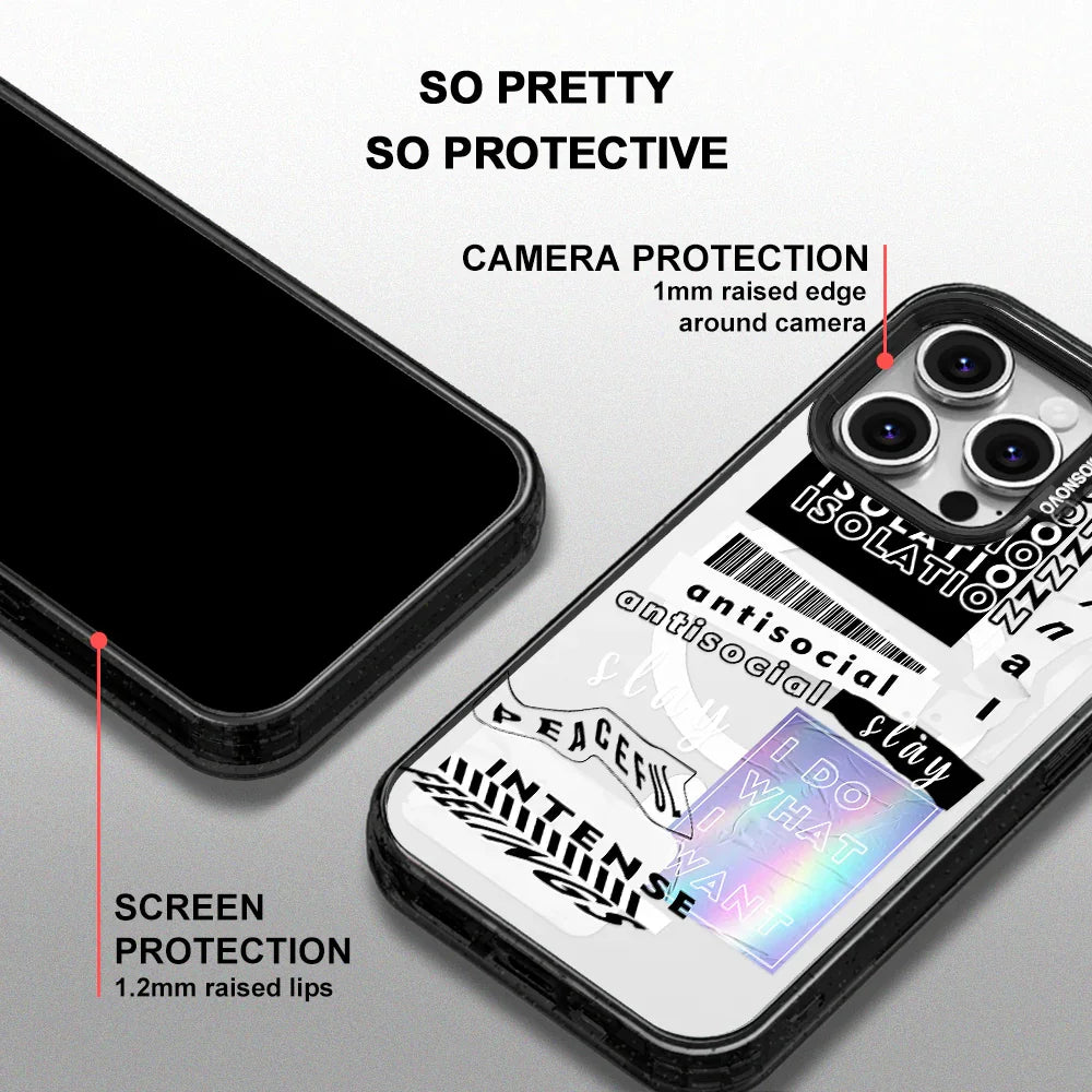 Slay Phone Case - iPhone 16 Pro Case Clear Black ShockStone With MagSafe