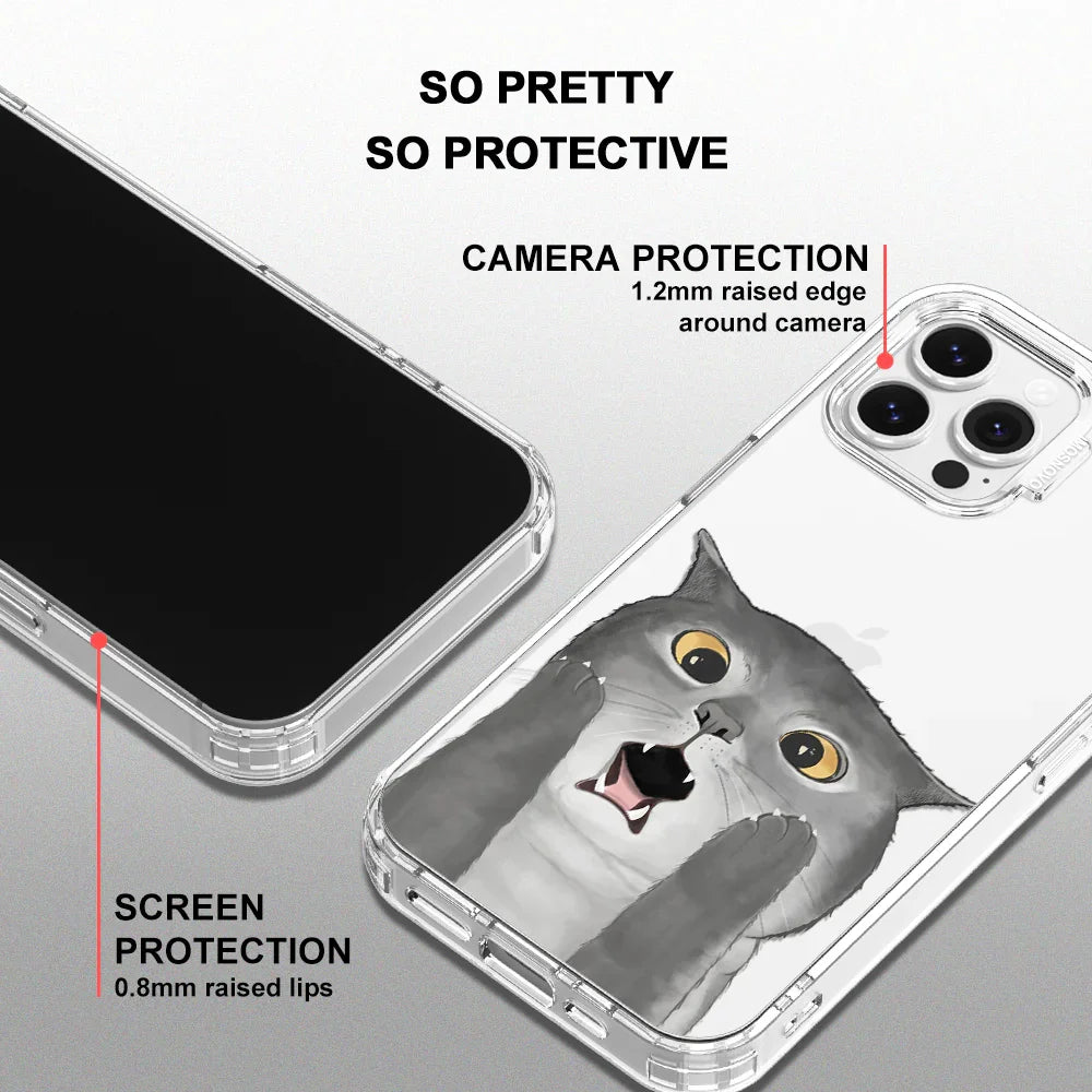 OMG Cat Phone Case - iPhone 13 Pro Max Case Clear