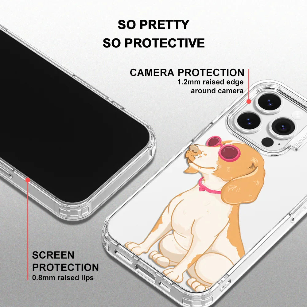 Cute Beagle Phone Case - iPhone 14 Pro Case Clear