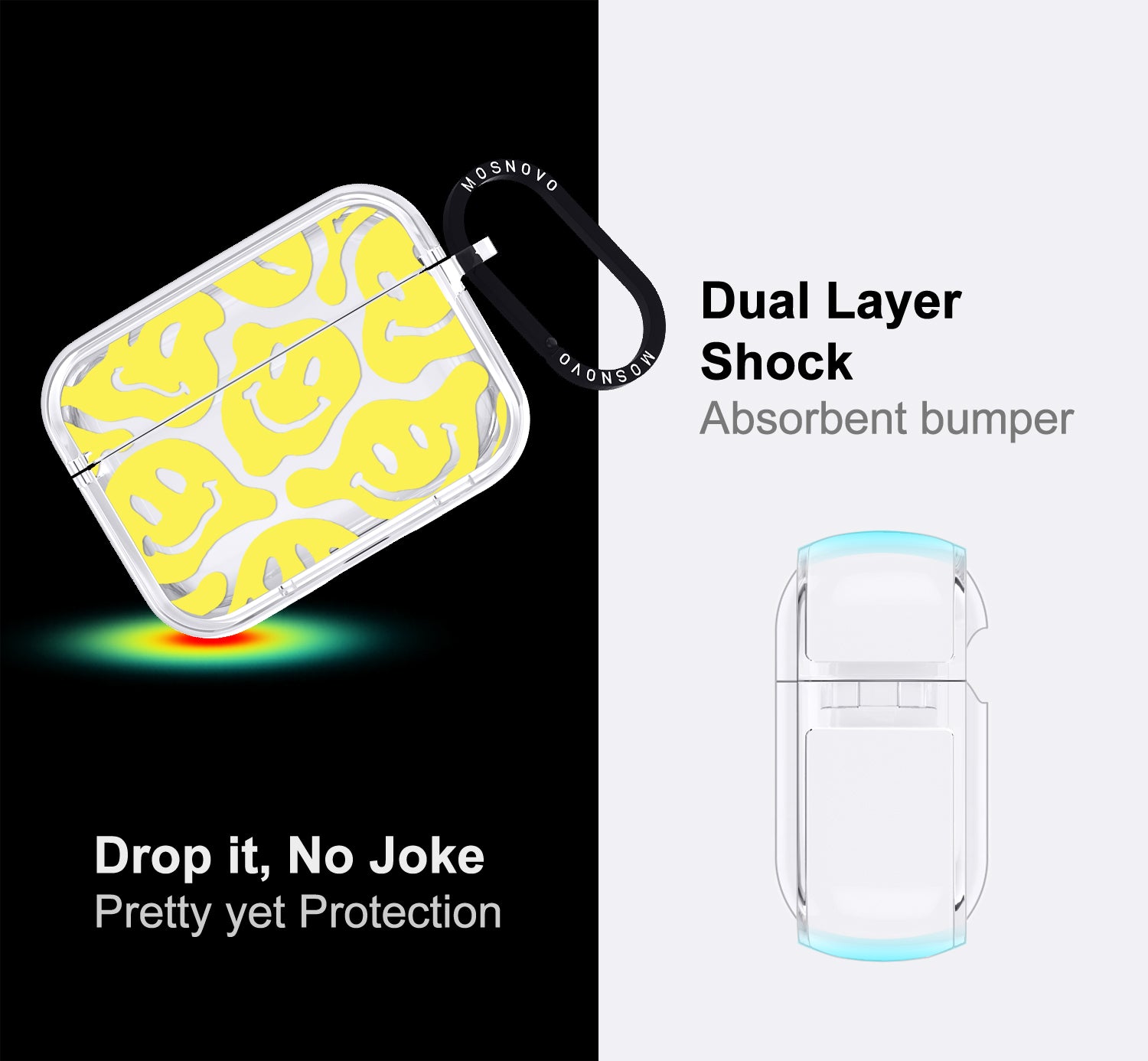 Melted Yellow Smiles Face Airpods Pro 3 Case