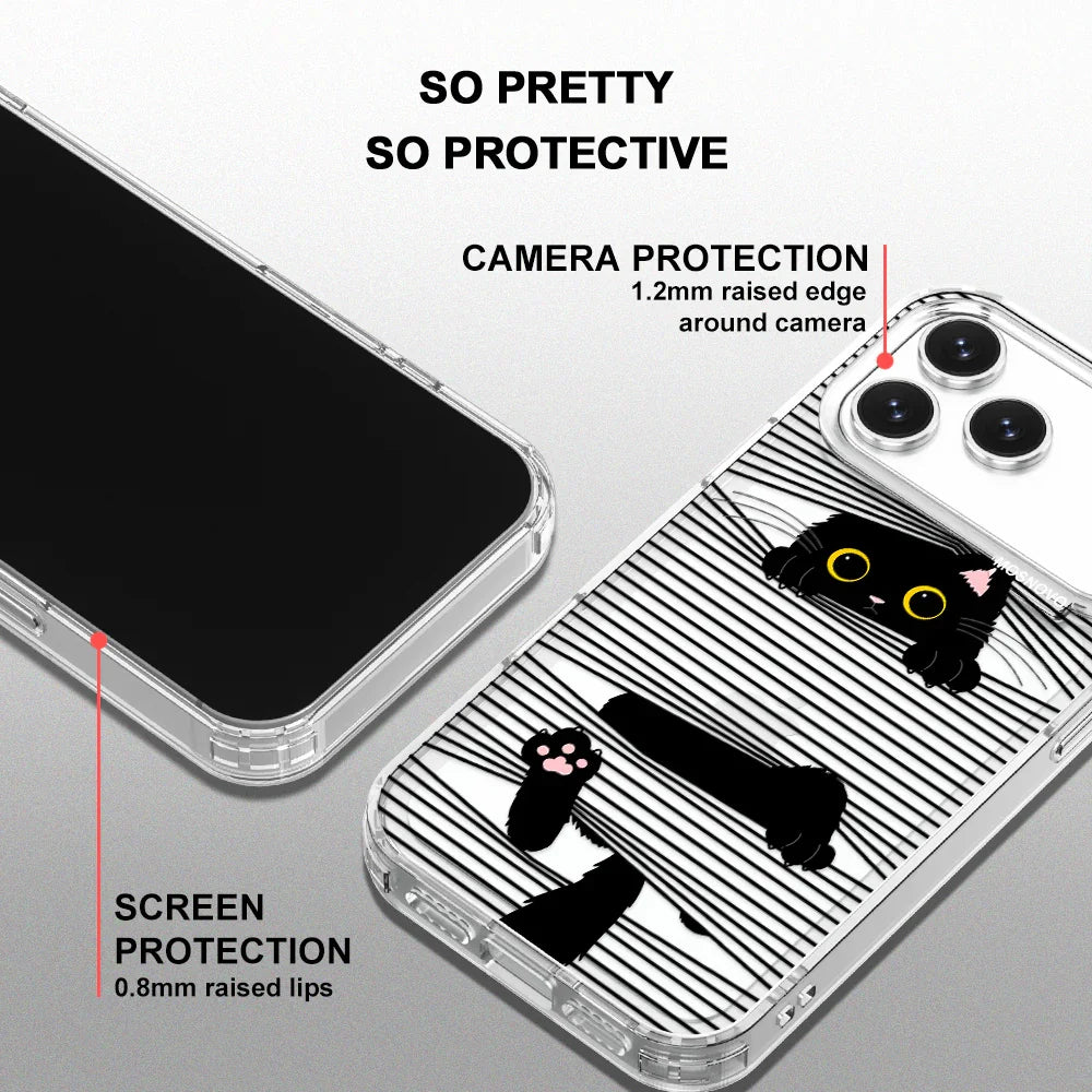Hidden Black Cat Phone Case - iPhone 17 Pro Max Case – MOSNOVO