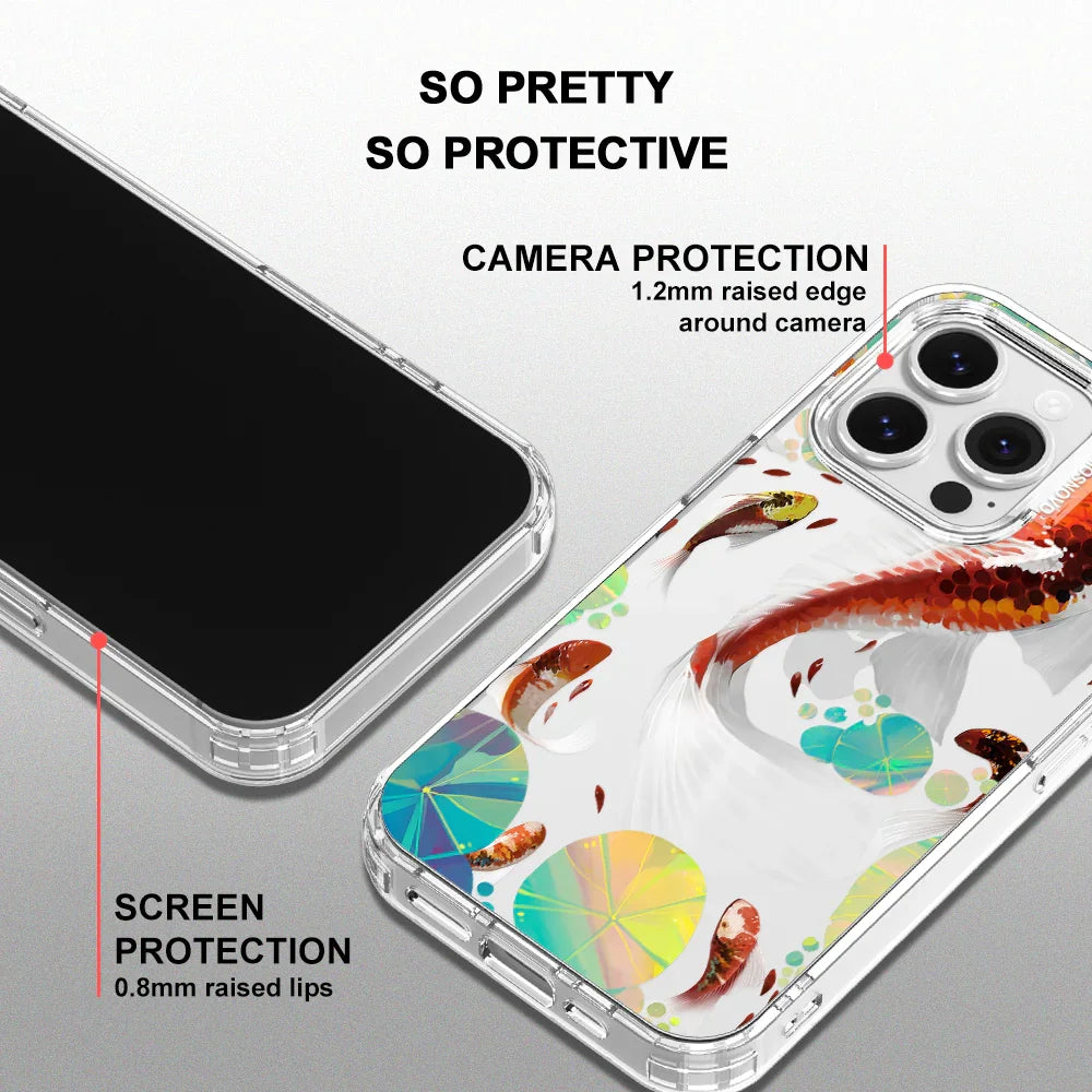 Koi Art Phone Case - iPhone 16 Pro Case Clear