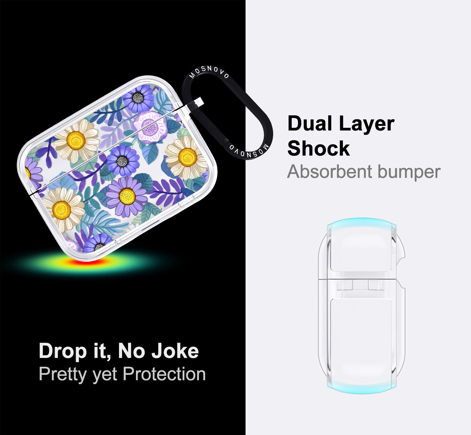 Purple Floral Airpods Pro 3 Case