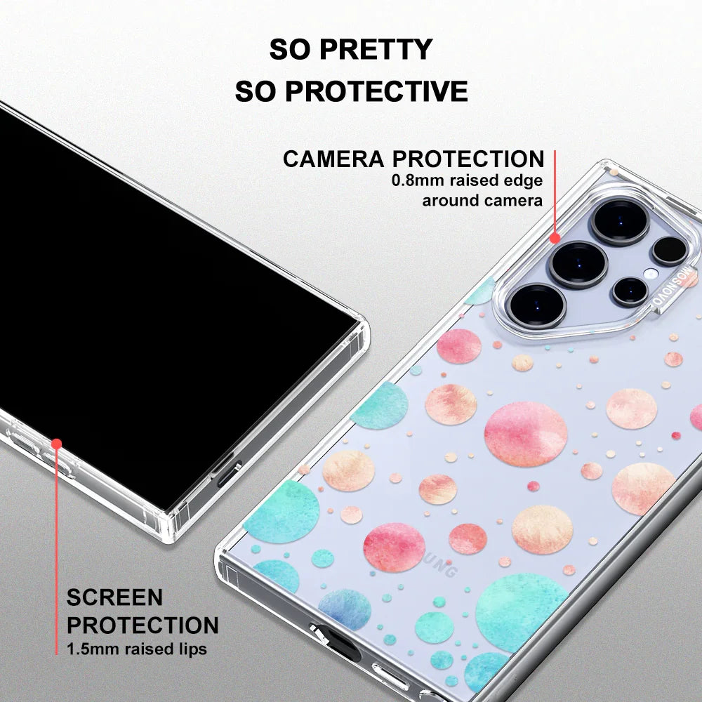 Watercolor Polka Dot Phone Case - Samsung Galaxy S24 Ultra Case