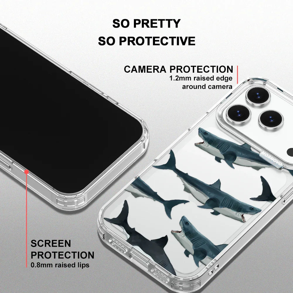 Great White Shark Phone Case - iPhone 17 Pro Case – MOSNOVO