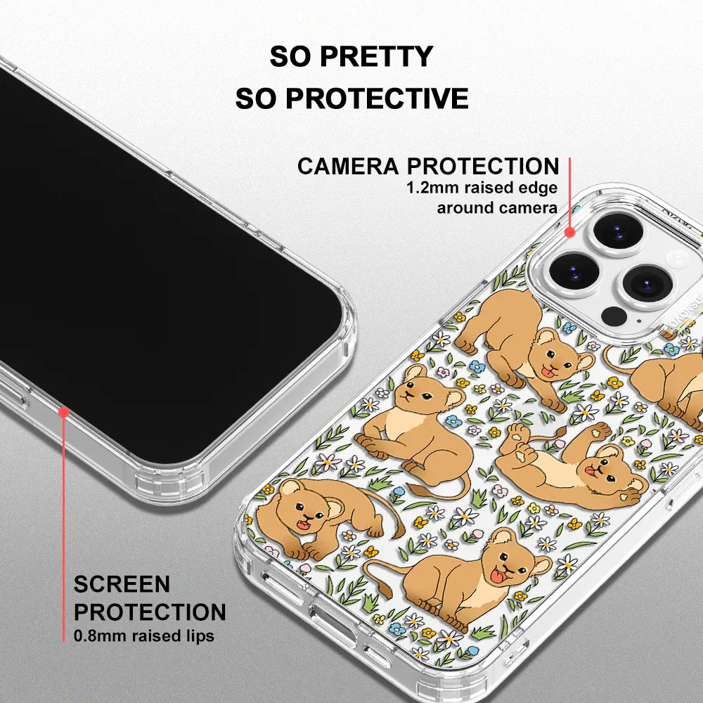 Cute Lion Phone Case - iPhone 14 Pro Max Case Clear