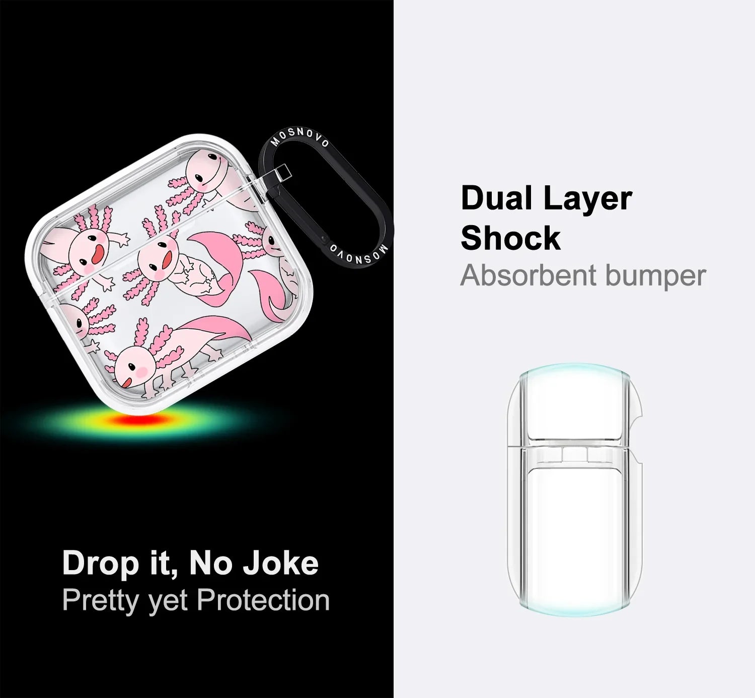 Pink Axolotl Airpods 4 Case