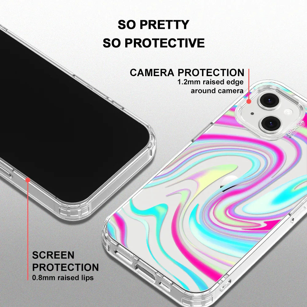 Psychedelic Swirls Phone Case - iPhone 13 Case Clear