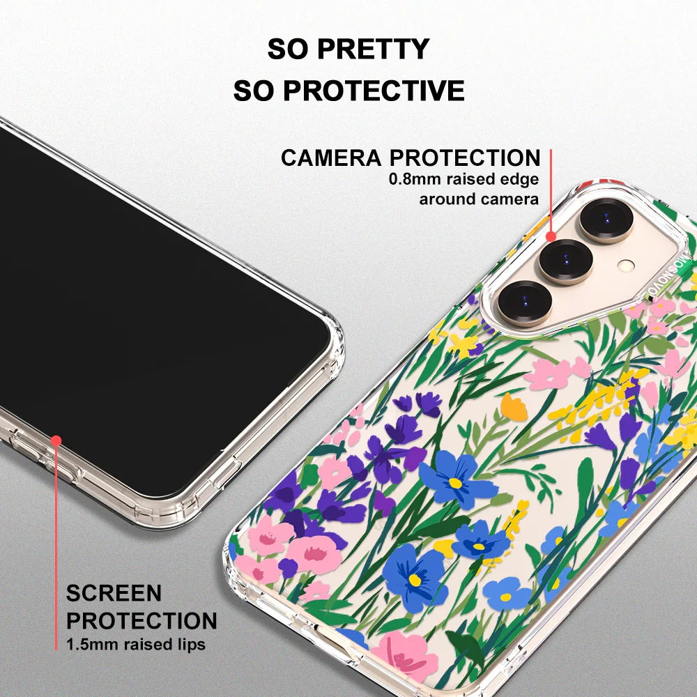 Spring Flower Phone Case - Samsung Galaxy S24 Plus Case Clear