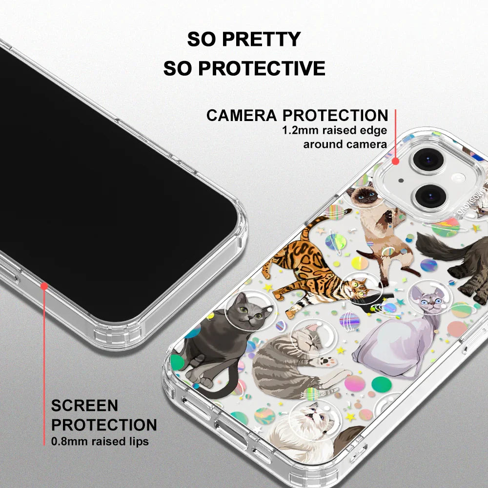 Space Cat Phone Case - iPhone 14 Case Clear