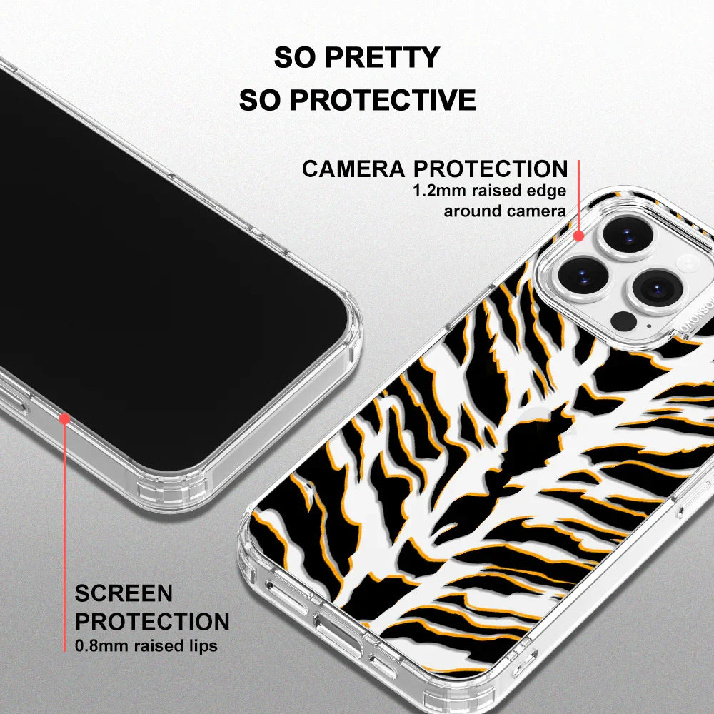 Tiger Print Phone Case - iPhone 14 Pro Max Case Clear