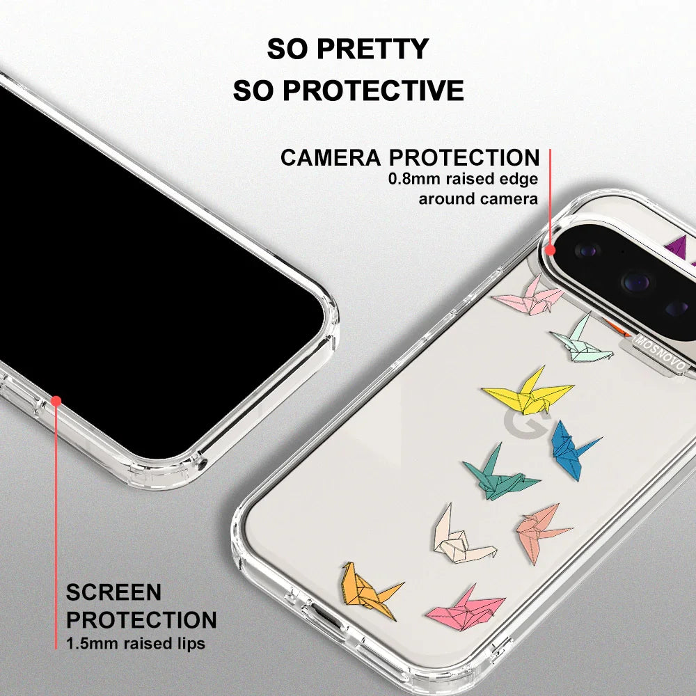 Paper Crane Phone Case - Google Pixel 9 Pro Case Clear