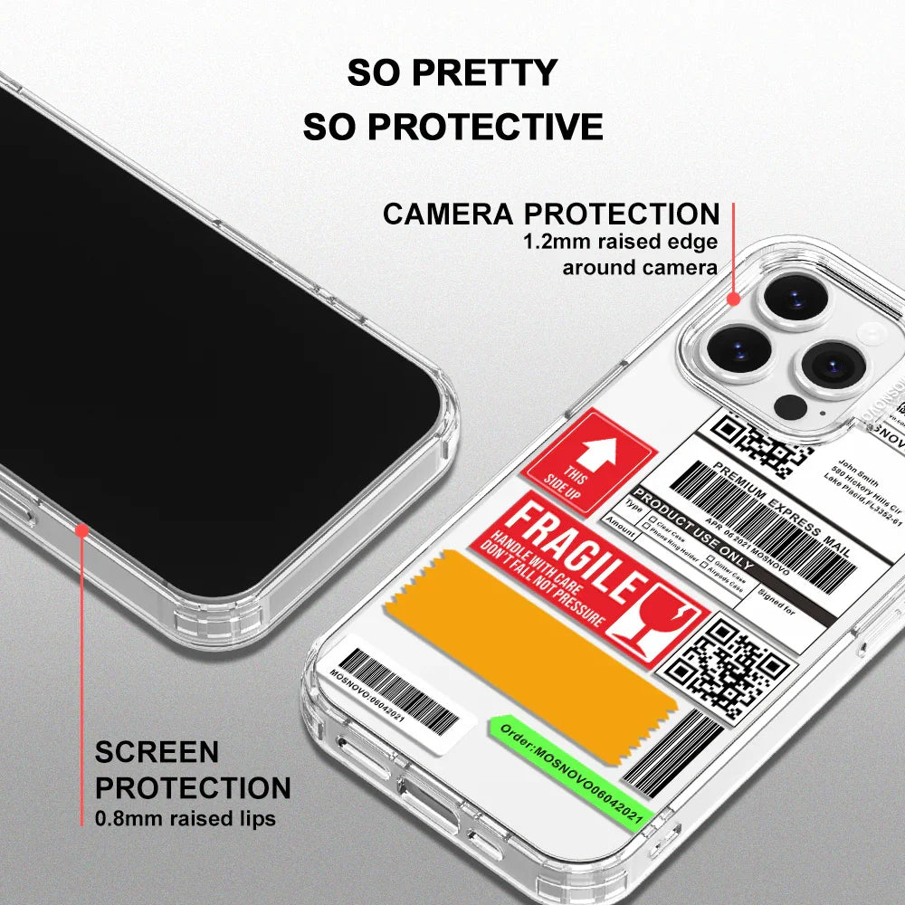 MOSNOVO LABEL Phone Case - iPhone 13 Pro Case Clear