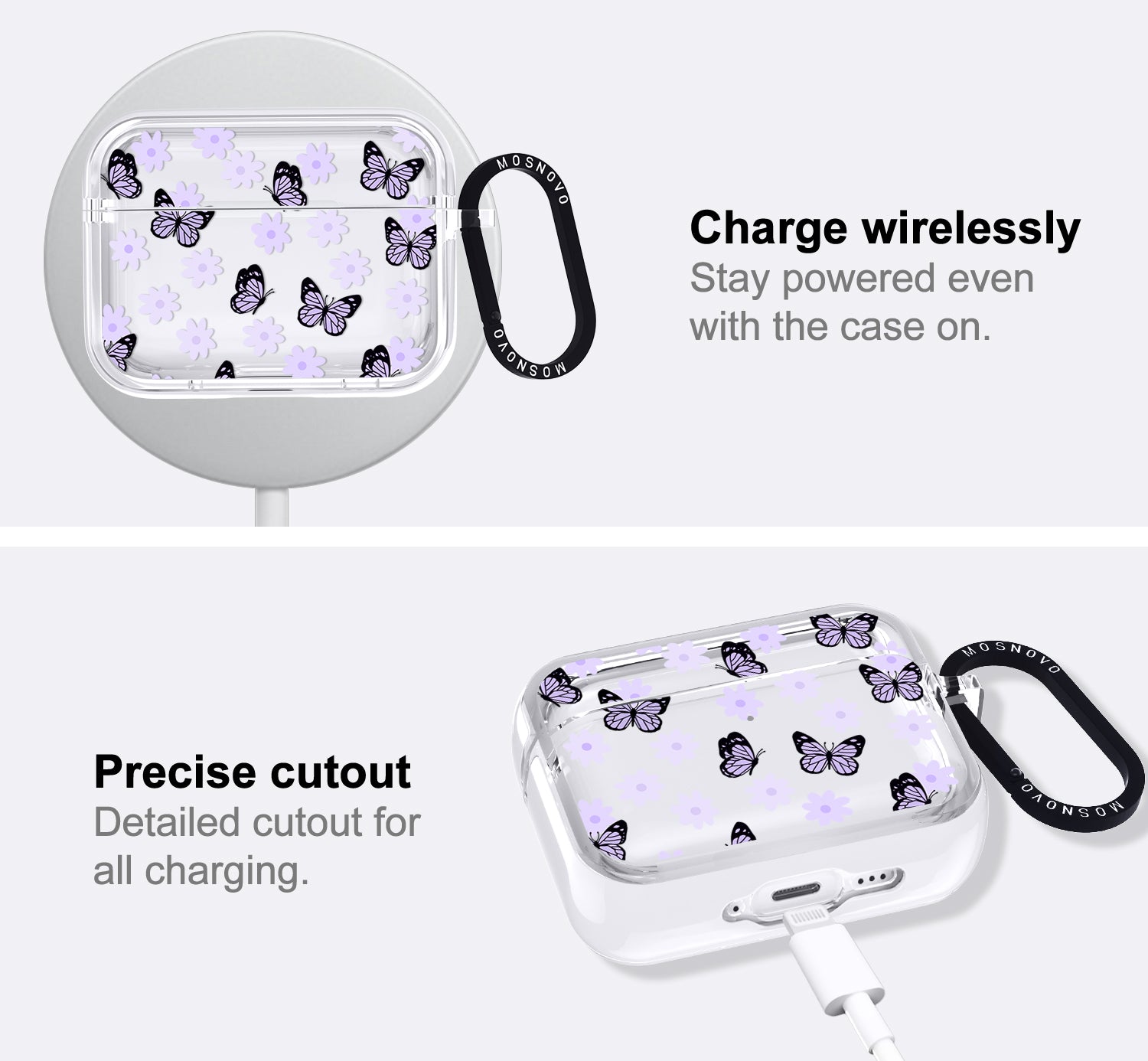 Lilac Butterfly Airpods Pro 3 Case