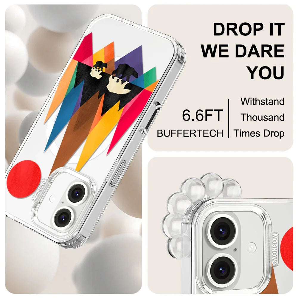 Mama Bear Phone Case - iPhone 16 Plus Case Clear With MagSafe