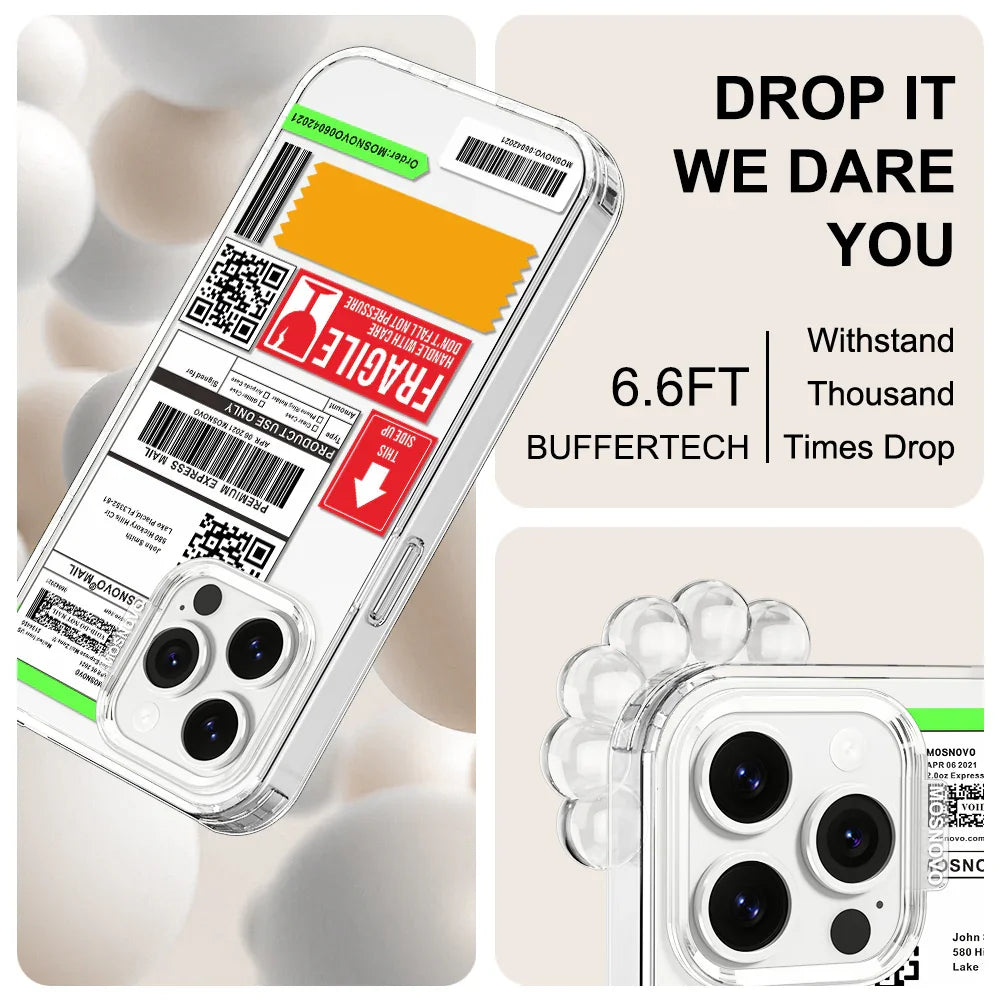 MOSNOVO LABEL Phone Case - iPhone 13 Pro Case Clear
