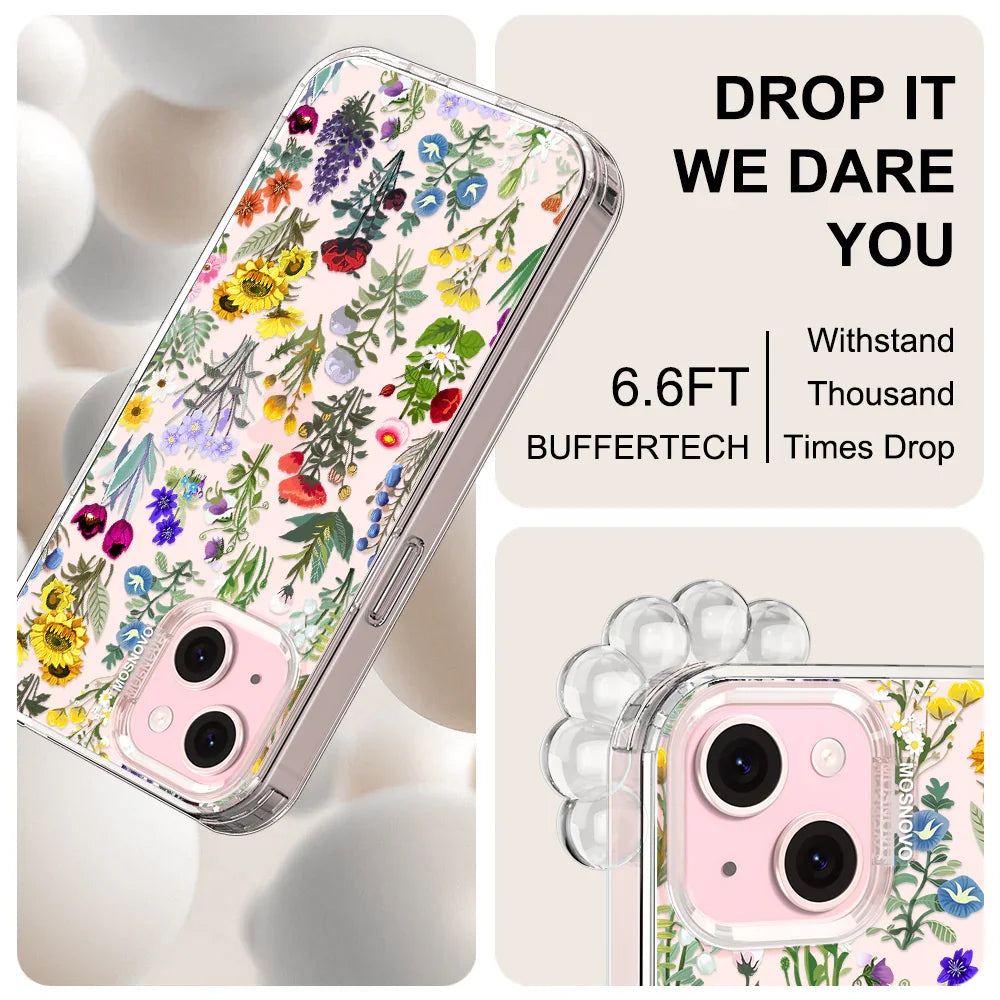 Wildflowers Phone Case - iPhone 15 Plus Case Clear
