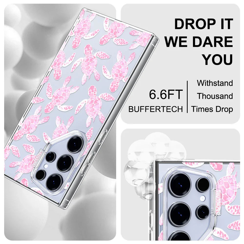 Pink Turtle Phone Case - Samsung Galaxy S24 Ultra Case