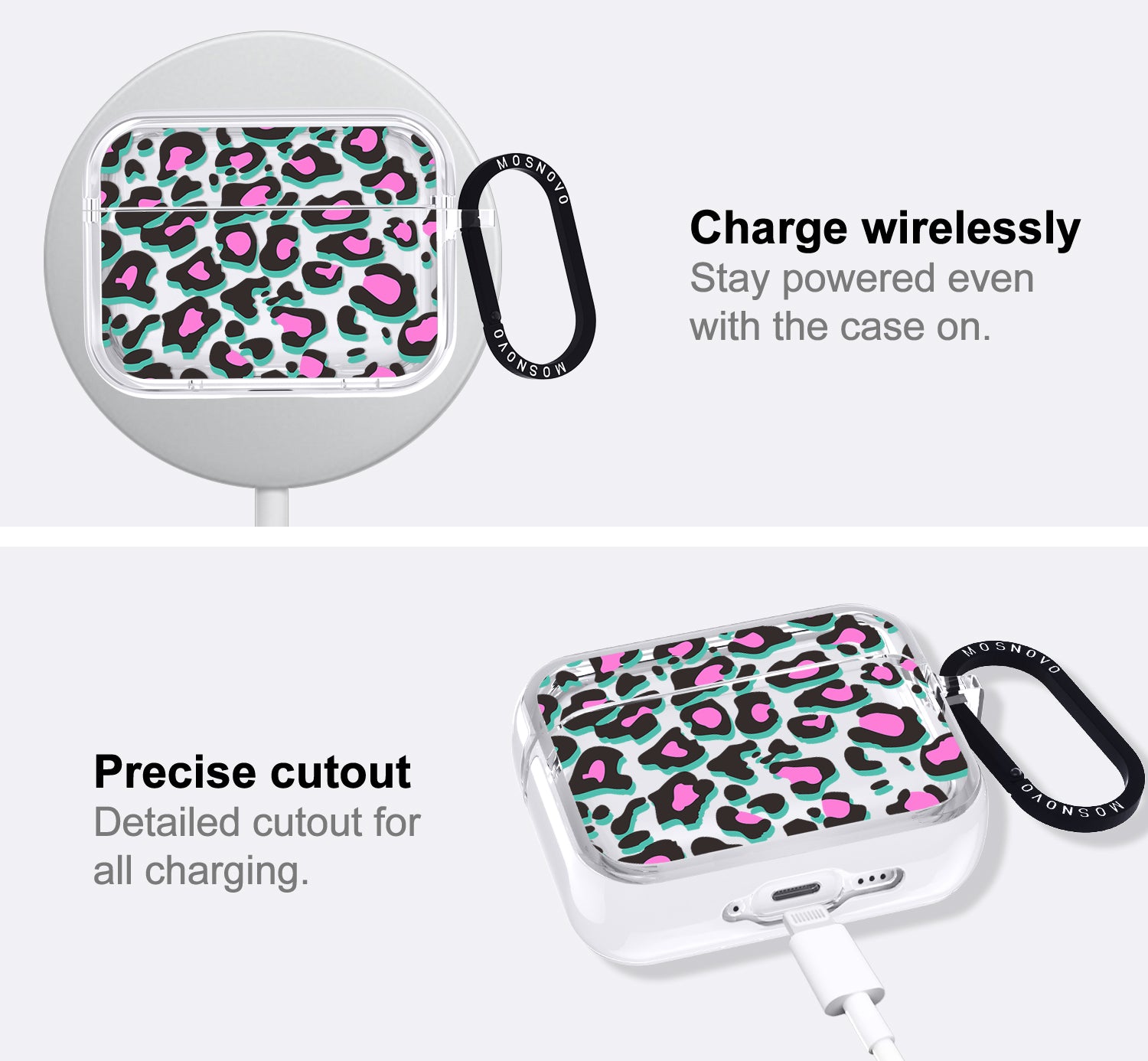 Hot Pink Leopard Print Airpods Pro 3 Case