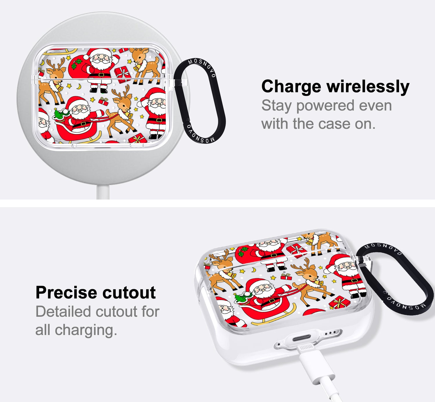 Cute Santa Claus Deer Airpods Pro 3 Case