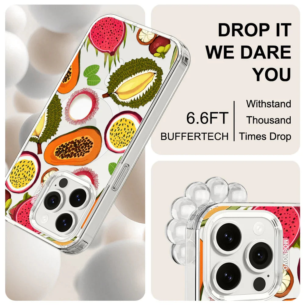 Tropical Fruits Phone Case - iPhone 15 Pro Max Case Clear