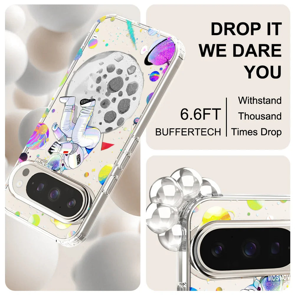 Astronaut Selfie Phone Case - Google Pixel 9 Pro Case Clear