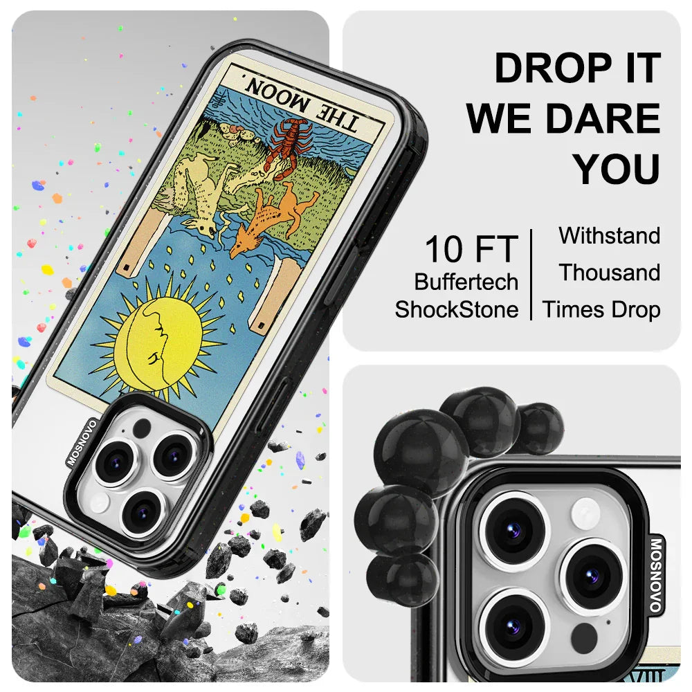 The Moon Phone Case - iPhone 16 Pro Max Case Clear Black ShockStone With MagSafe