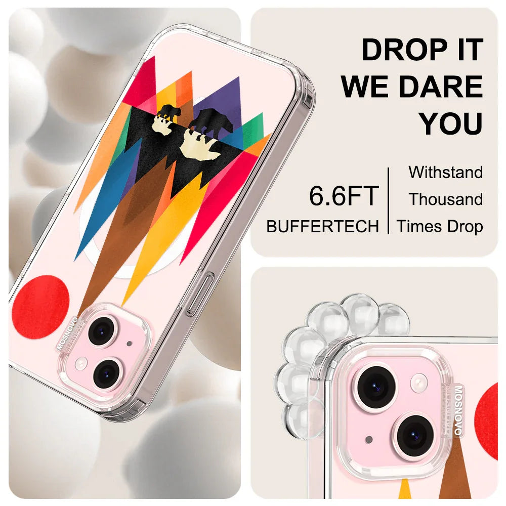 Mama Bear Phone Case - iPhone 15 Plus Case Clear With MagSafe