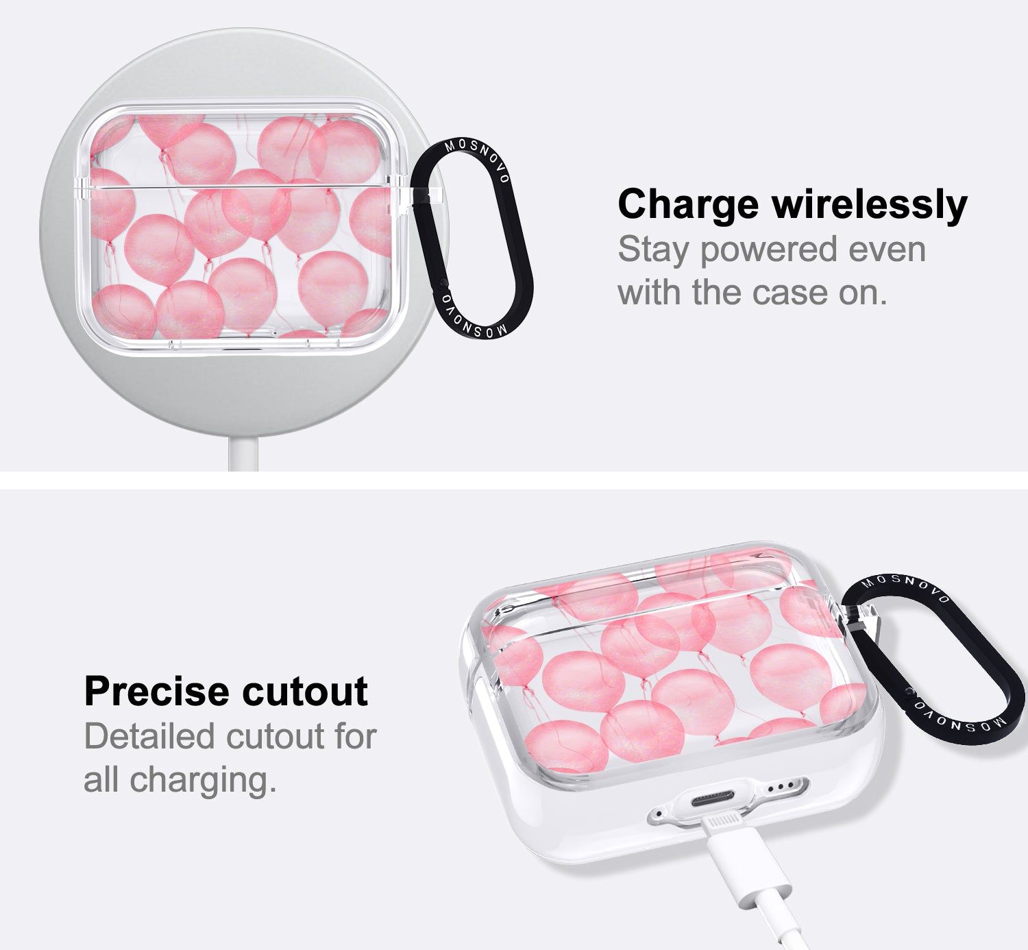 Pink Ballons Airpods Pro 3 Case