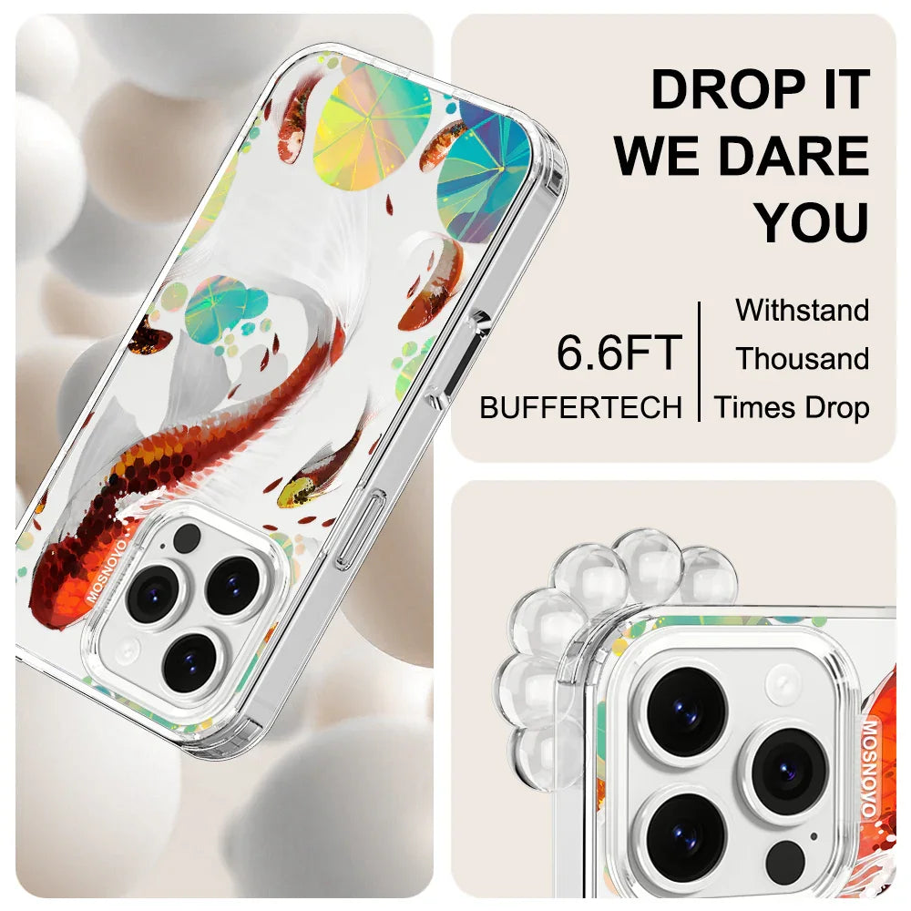 Koi Art Phone Case - iPhone 16 Pro Case Clear