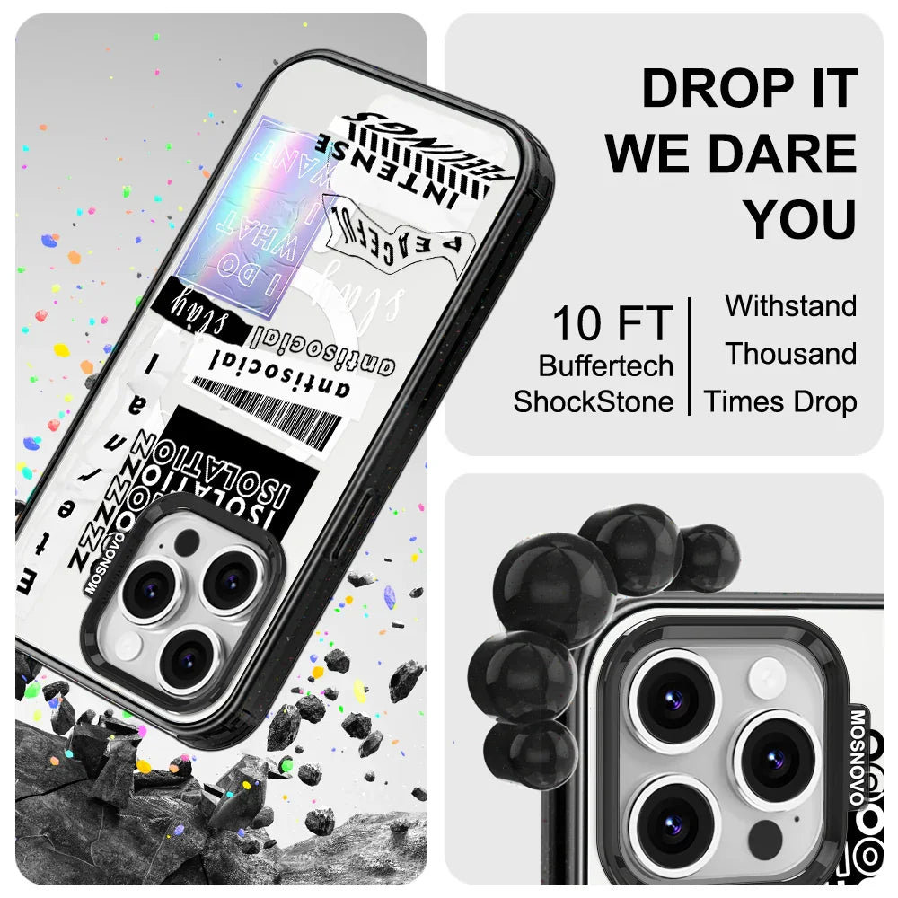 Slay Phone Case - iPhone 16 Pro Case Clear Black ShockStone With MagSafe