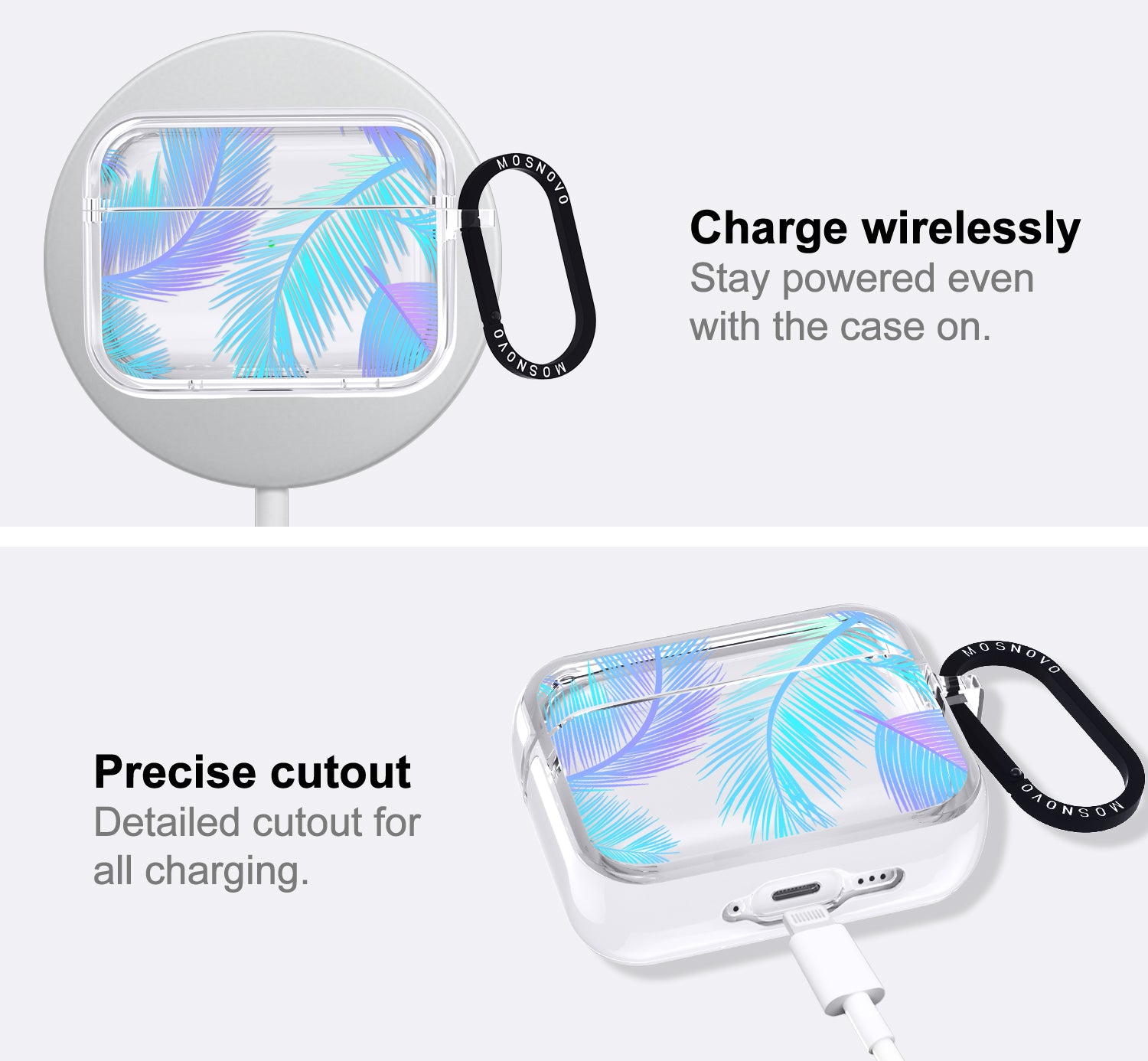 Gradient Tropical Palm Leaf Airpods Pro 3 Case