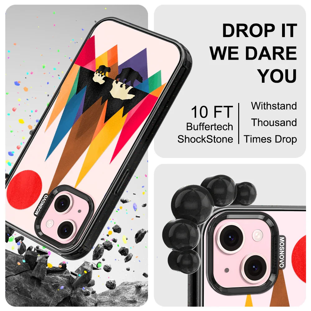 Mama Bear Phone Case - iPhone 15 Plus Case Clear Black ShockStone