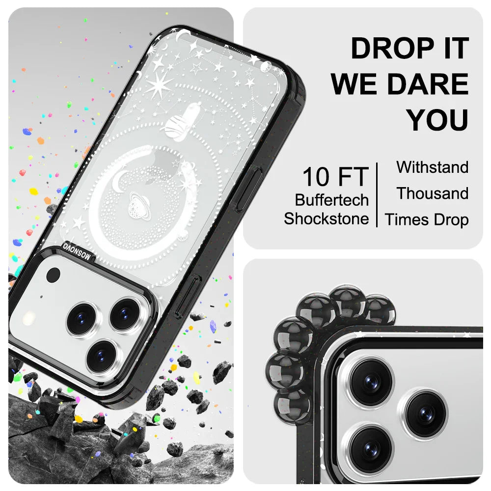 White Galaxy Phone Case - iPhone 17 Pro Case