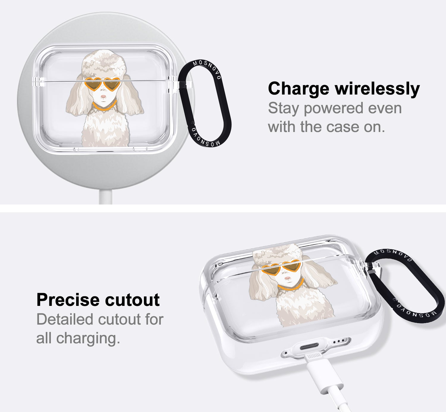 Elegant Poodle Airpods Pro 3 Case