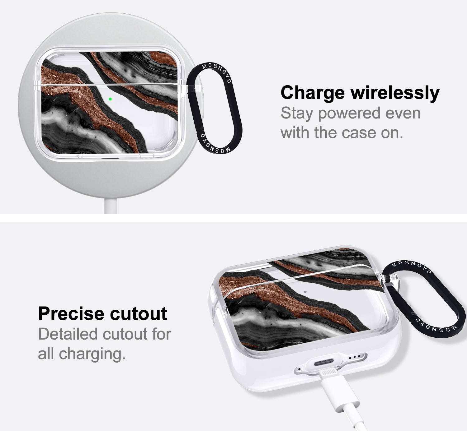 Black Agate Airpods Pro 3 Case
