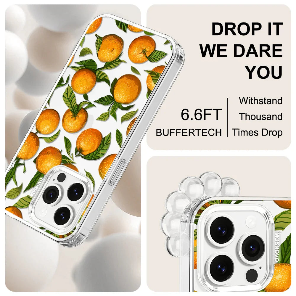 Tangerine Phone Case - iPhone 14 Pro Max Case Clear
