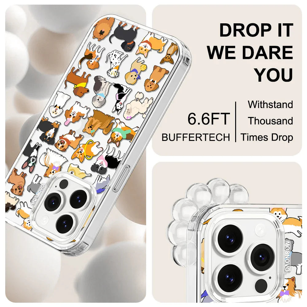Cute Puppy Phone Case - iPhone 14 Pro Max Case Clear