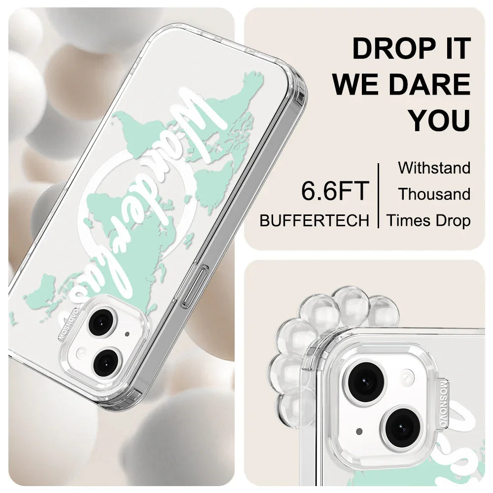 Wanderlust Phone Case - iPhone 13 Case Clear With MagSafe