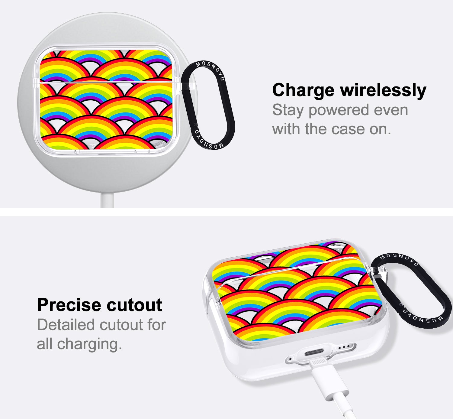 Rainbow Waves Airpods Pro 3 Case