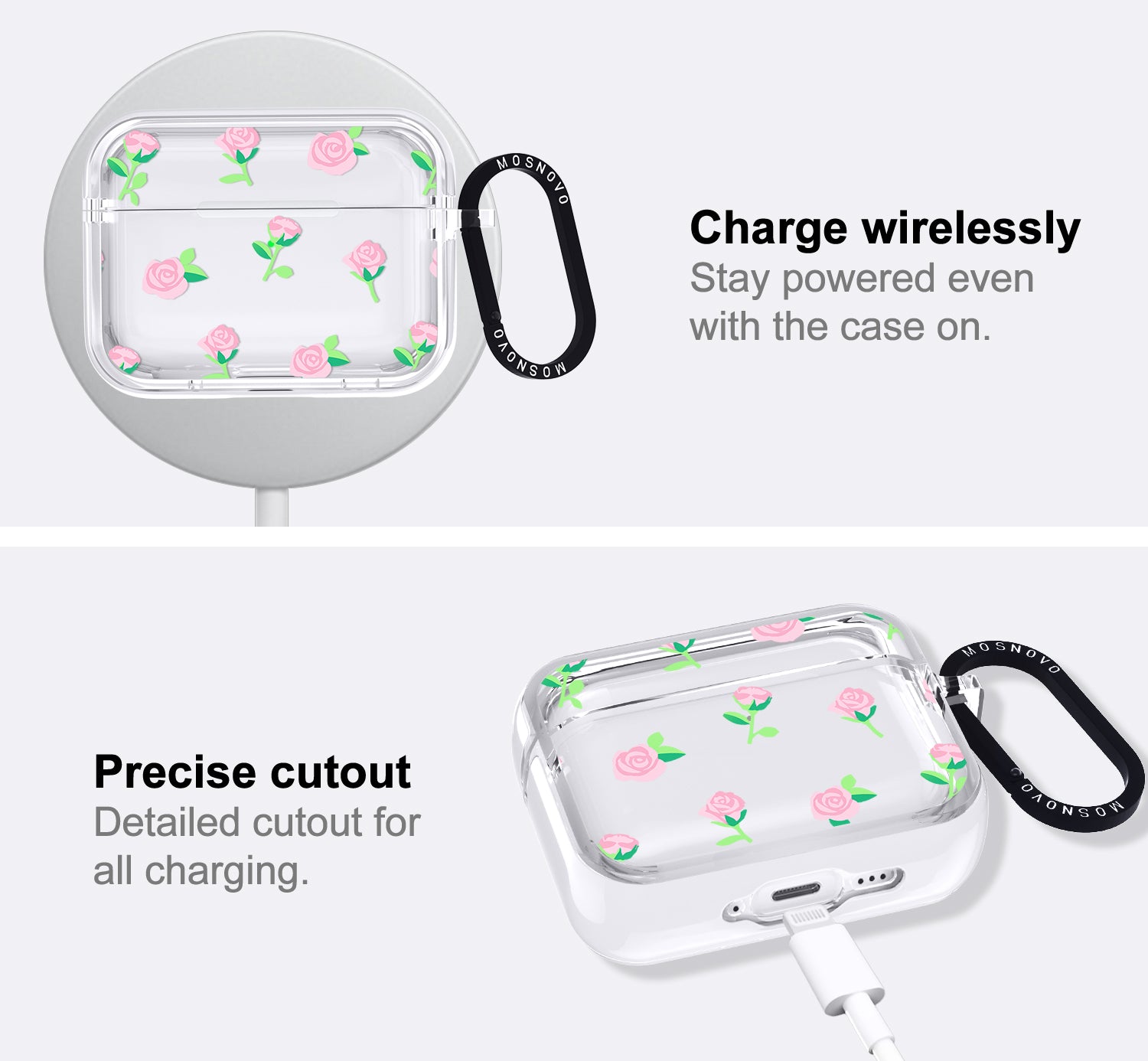 Pink Rose Floral Airpods Pro 3 Case