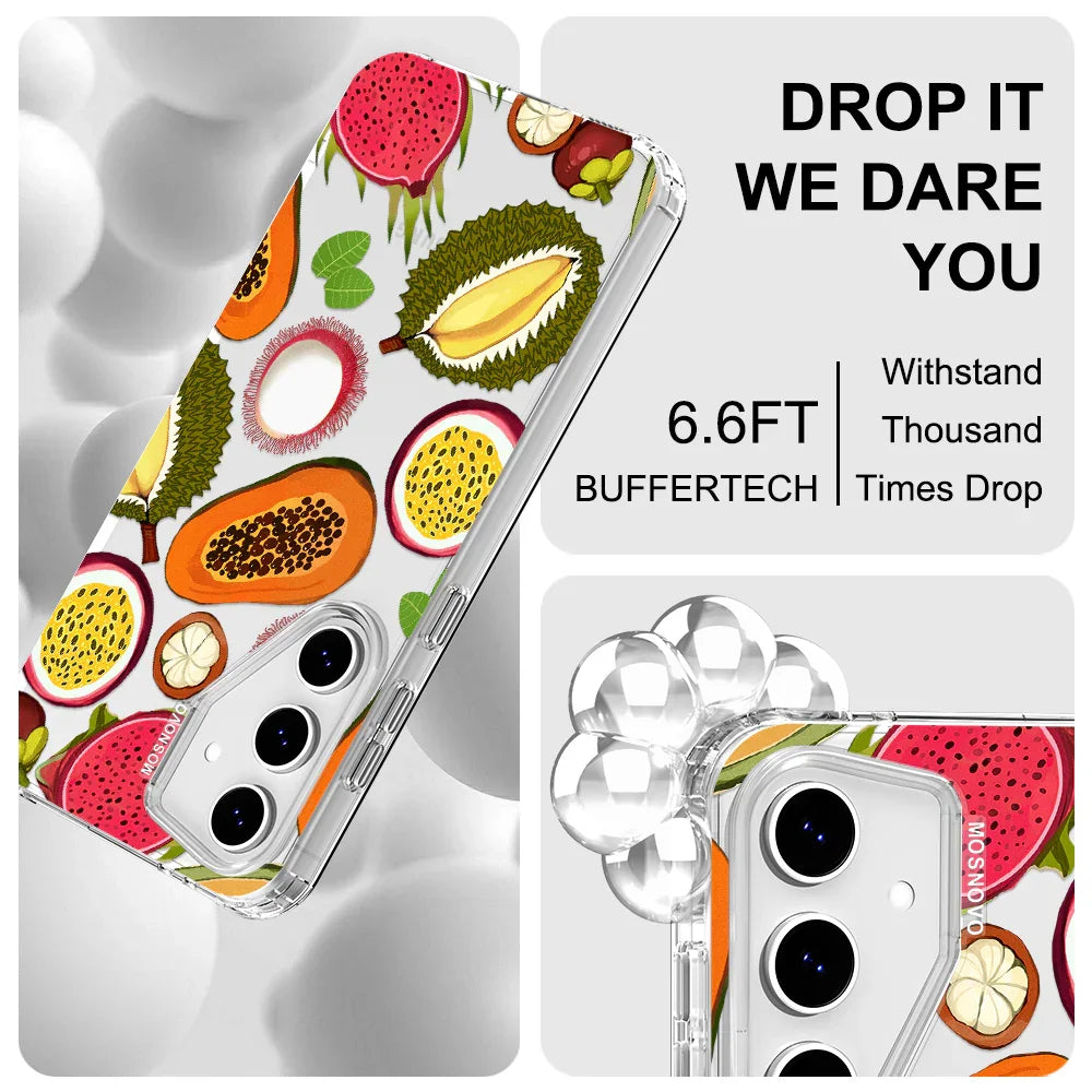 Tropical Fruits Phone Case - Samsung Galaxy S24 FE Case Clear