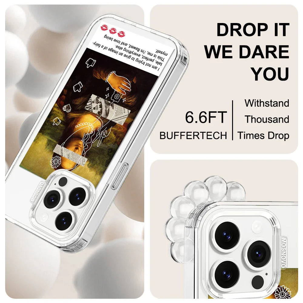 Selfie Artwork Phone Case - iPhone 13 Pro Case Clear With MagSafe