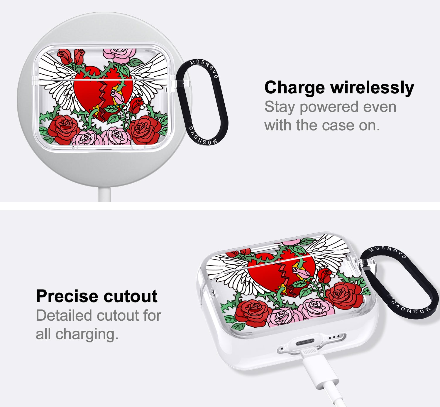 Wing Heart Airpods Pro 3 Case