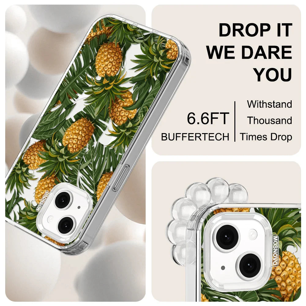 Pineapples Phone Case - iPhone 13 Case Clear With MagSafe