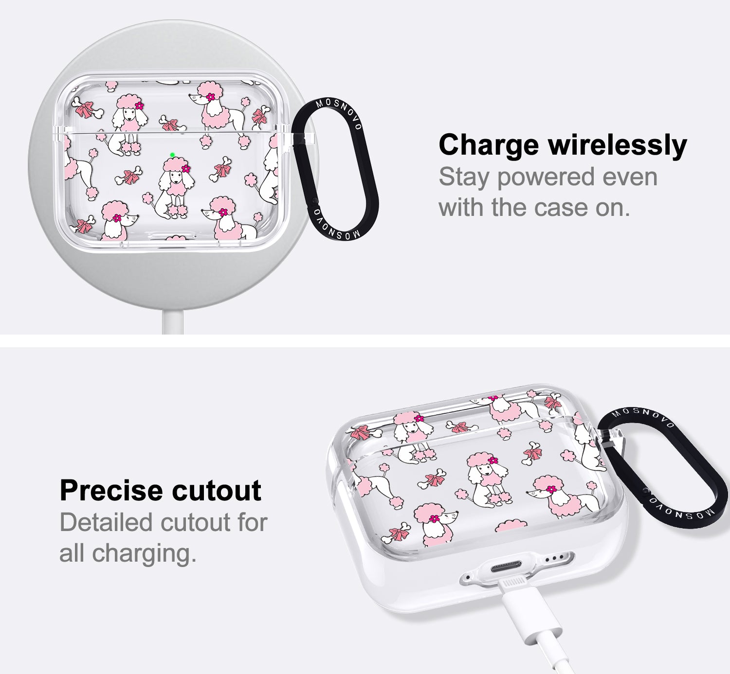 Pink Poodle Airpods Pro 3 Case