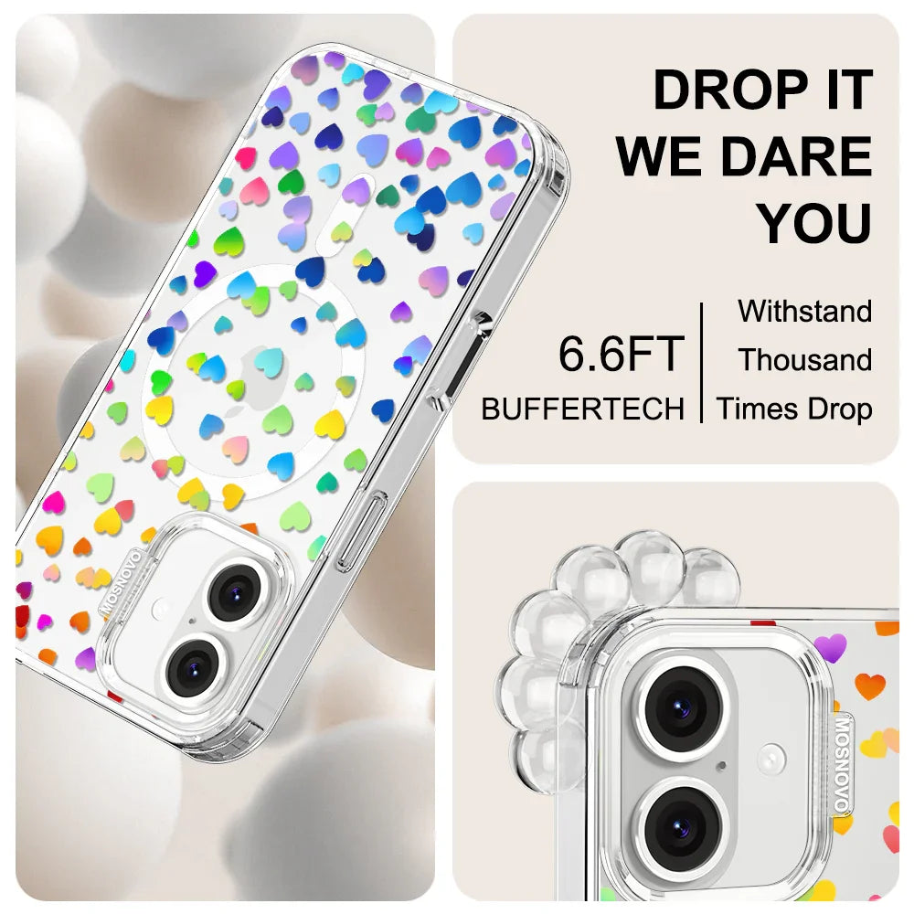 Love is Love Phone Case - iPhone 16 Plus Case Clear With MagSafe