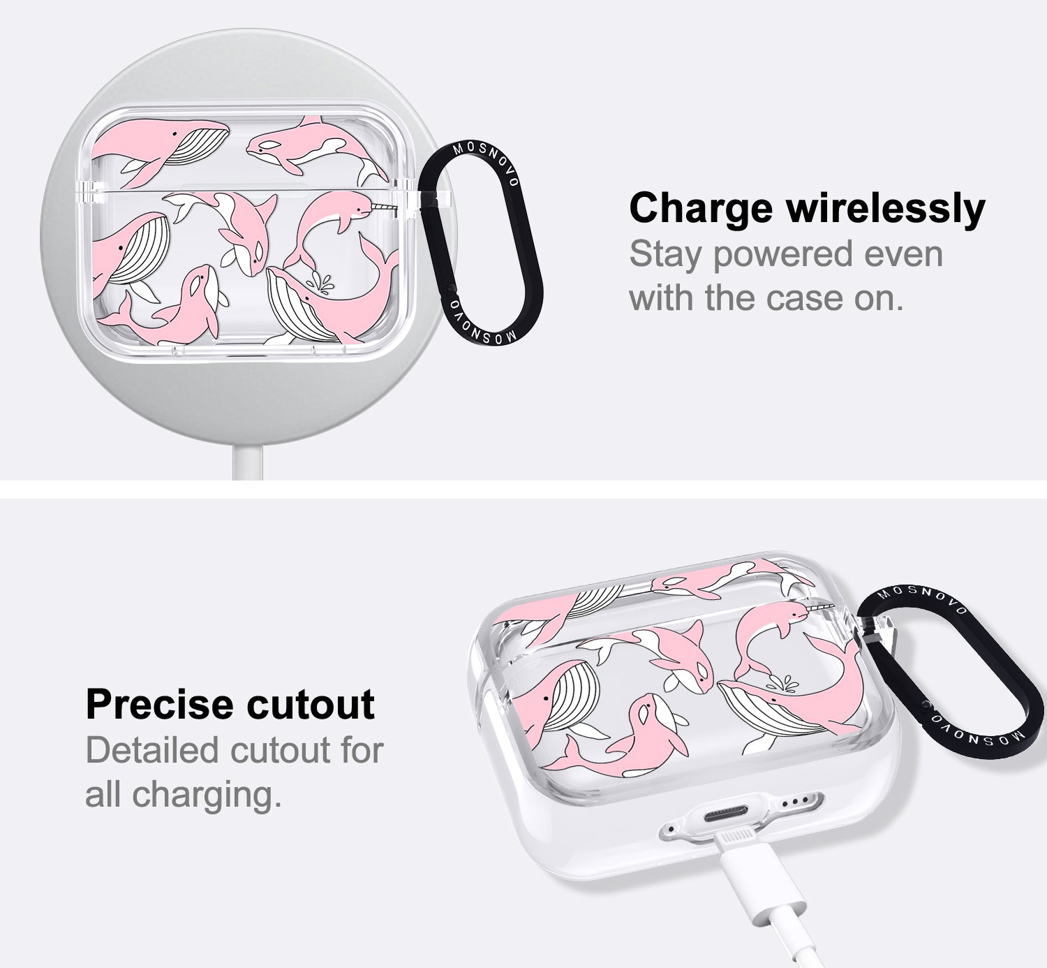 Pink Whales Airpods Pro 3 Case