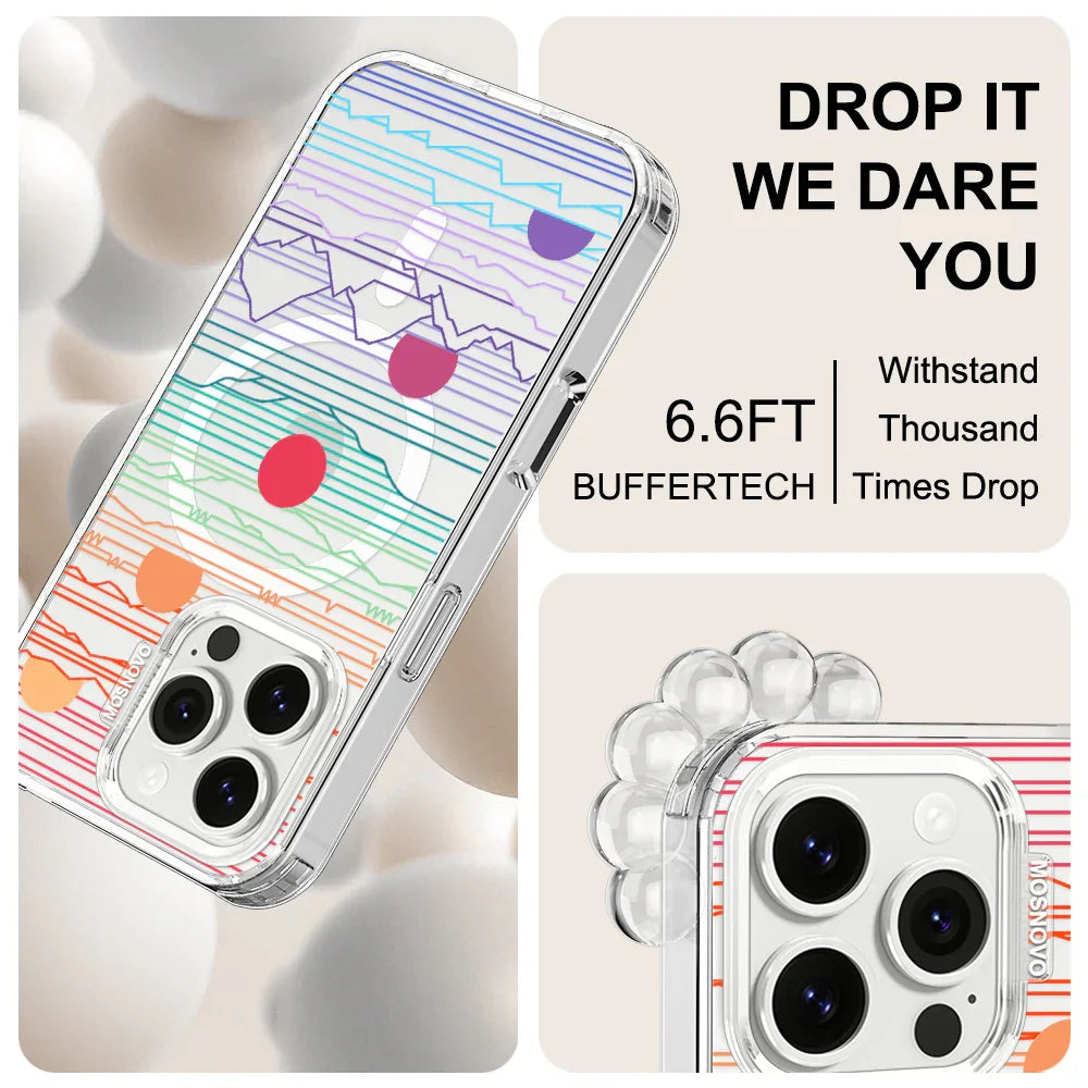 Sunrise and Sunset Phone Case - iPhone 16 Pro Case Clear With MagSafe